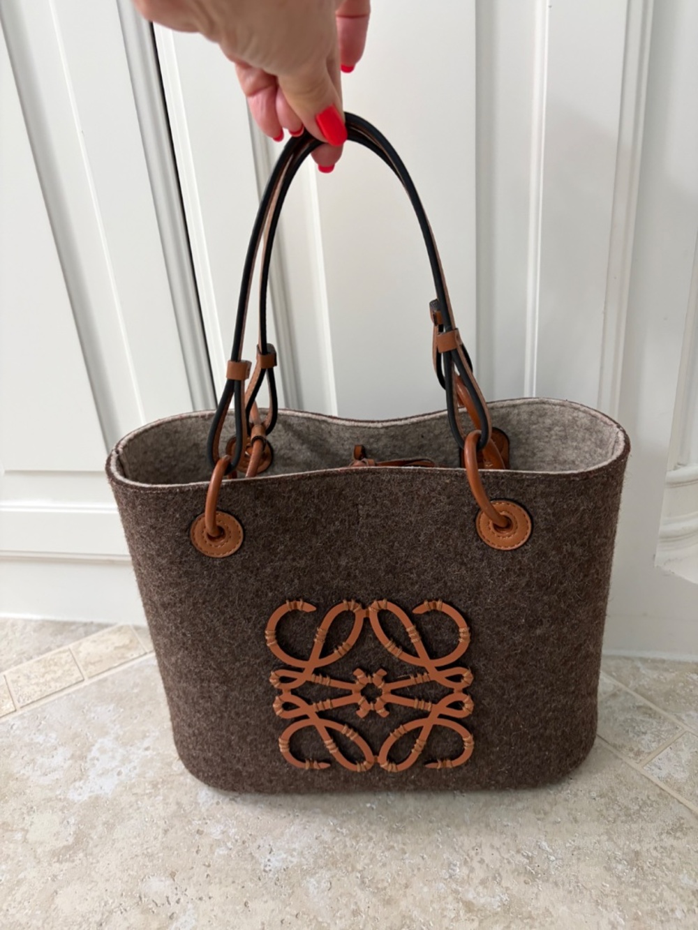 Loewe Anagram Felt Tote - Picture 12 of 14